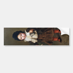Young Girl with an Empty Cup (Ludwig Knaus) Bumper Sticker