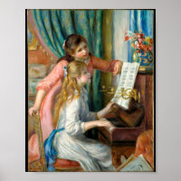 Young girls at the piano by Pierre-Auguste Renoir