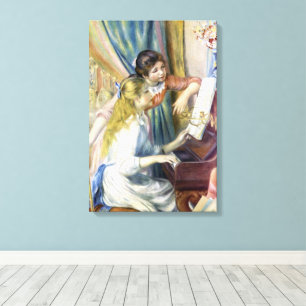 Young Girls at the Piano by Pierre Renoir Canvas Print
