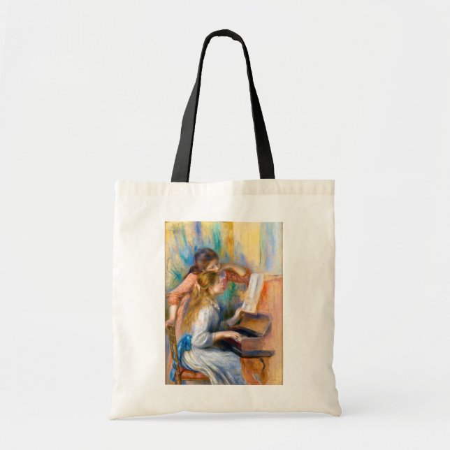 Young Girls at the Piano, Renoir Tote Bag (Front)