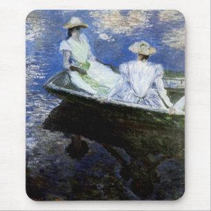 Young Girls in the Rowing Boat Mouse Pad