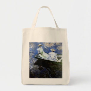 Young Girls in the Rowing Boat Tote Bag