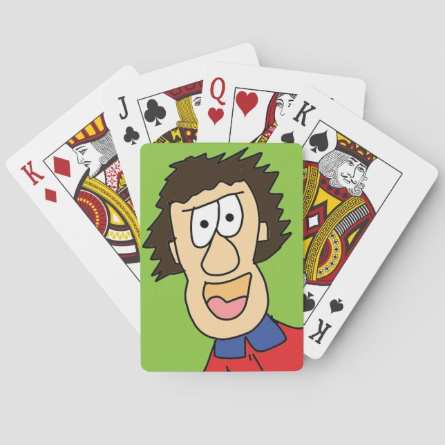 young grampa playing cards (Back)