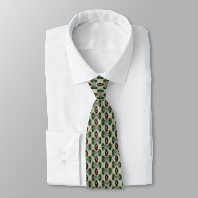 Young Grey Squirrels Christmas Tie (Tied)