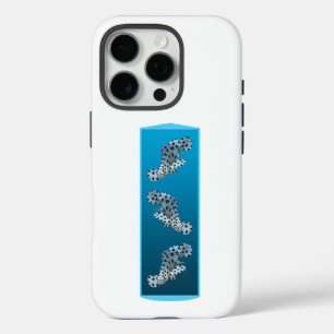 Young Grouper - Design gradient blue background    iPhone 16 Pro Case