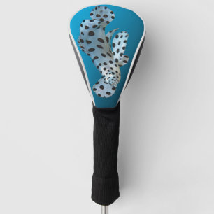 Young Grouper - Gradient blue background Golf Head Cover