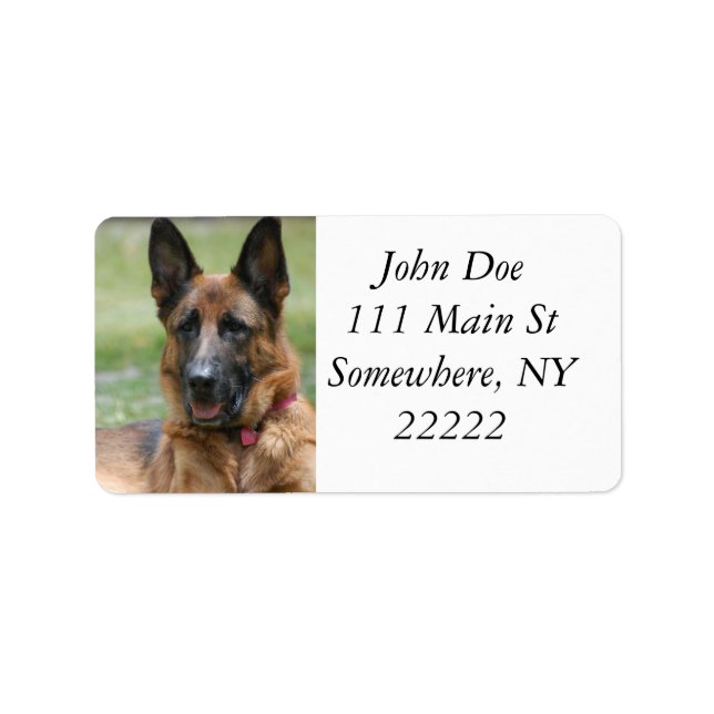 Young GSD Label (Front)