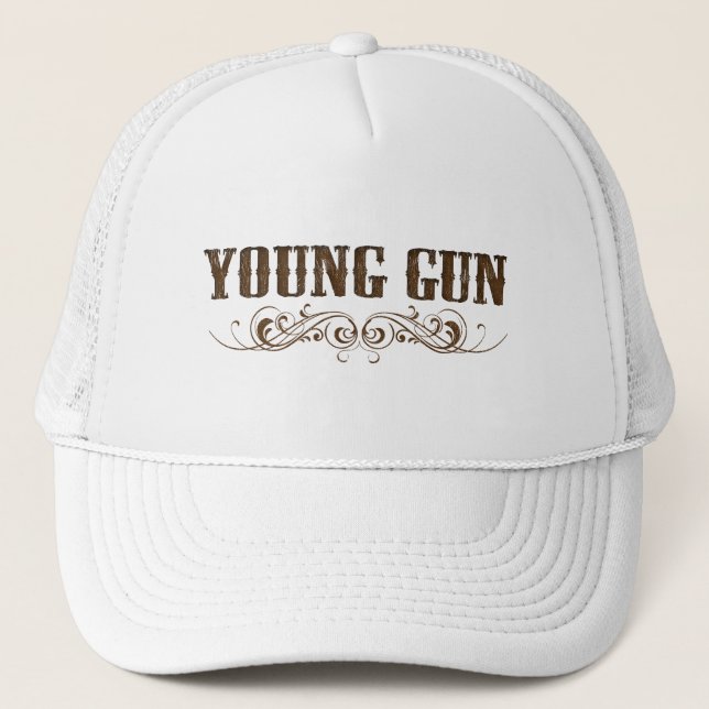 young gun trucker hat (Front)