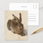 Young Hare | Albrecht Dürer Postcard<br><div class="desc">Young Hare (1502) by German artist Albrecht Dürer. Original artwork is a nature study watercolor painting of a brown rabbit. 

Use the design tools to add custom text or personalise the image.</div>