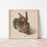 Young Hare | Albrecht Dürer Poster<br><div class="desc">Albrecht Dürer’s Young Hare (1502) is a meticulously detailed watercolor painting showcasing a lifelike depiction of a hare. Renowned for its extraordinary realism, the artwork captures the texture of the hare’s fur, the delicate light in its eyes, and the subtle play of shadows. This masterpiece demonstrates Dürer’s skill in observation...</div>