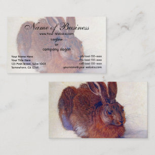 Young Hare by Albrecht Dürer Business Card