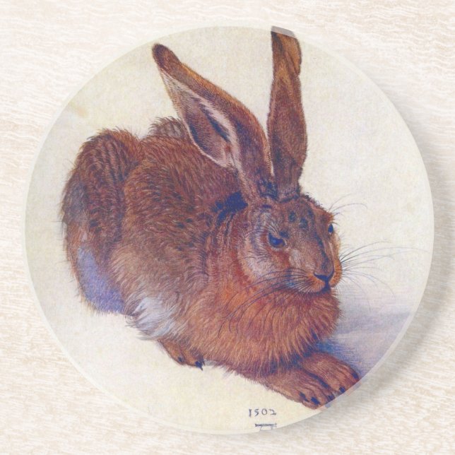 Young Hare by Albrecht Durer, Renaissance Fine Art Coaster (Front)