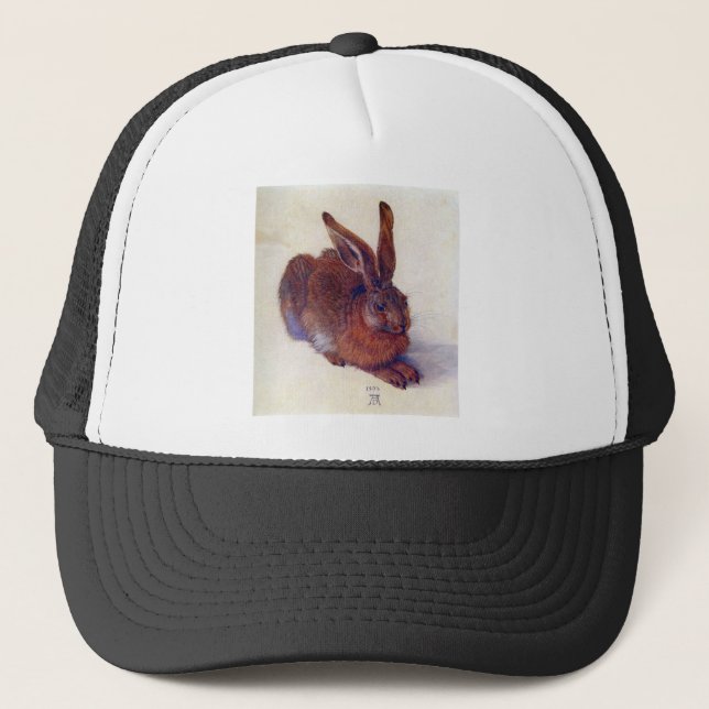 Young Hare by Albrecht Durer, Renaissance Fine Art Trucker Hat (Front)