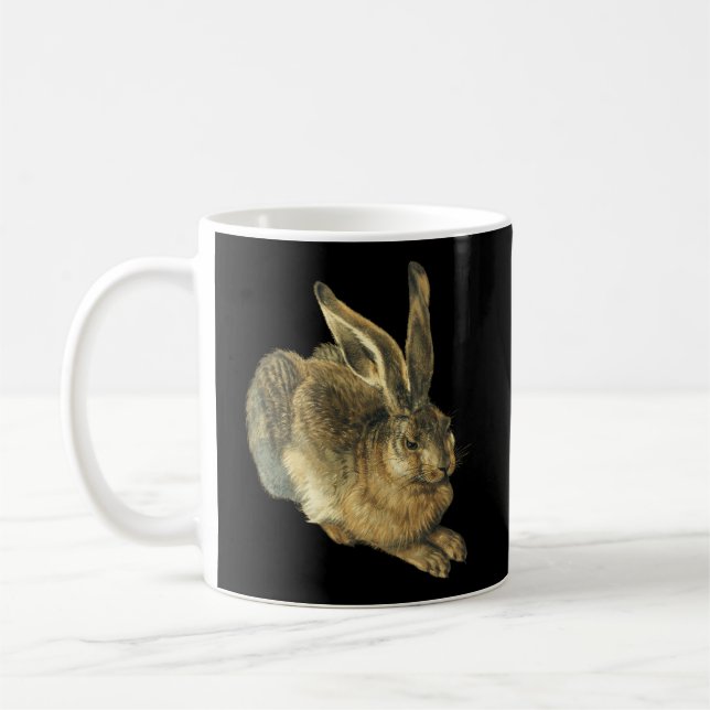 Young Hare Feldhase By Albrecht Durer Coffee Mug (Left)