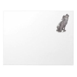 Young Howling Wolf Notepad