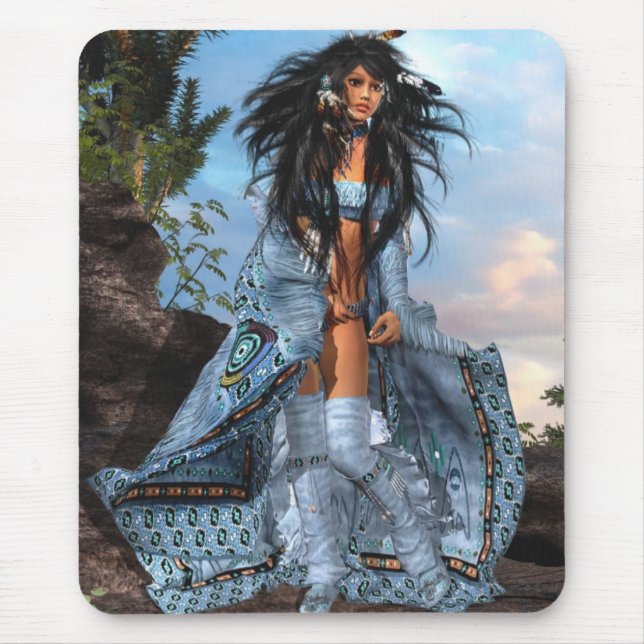 Young Indian Girl (1) Mouse Pad (Front)