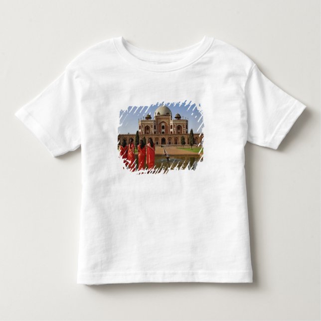 Young Indian ladies and Humayun's Tomb, Delhi, Toddler T-Shirt (Front)