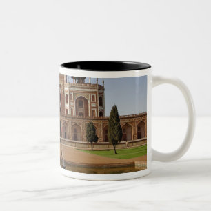 Young Indian ladies and Humayun's Tomb, Delhi, Two-Tone Coffee Mug
