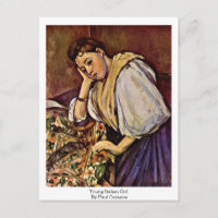 Young Italian Girl By Paul Cezanne