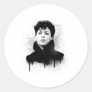 Young Kamala Harris Graffiti Art Classic Round Sticker