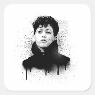 Young Kamala Harris Graffiti Art Square Sticker