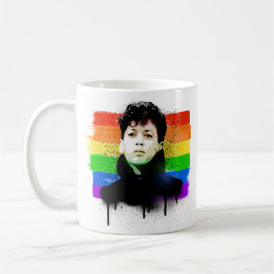 Young Kamala Harris LGBTQ Pride Flag Graffiti Coffee Mug