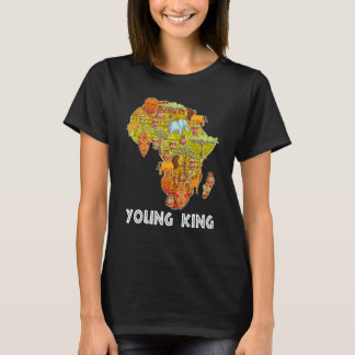 Young King African Little King Black History Month T-Shirt