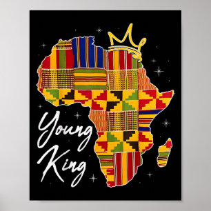 Young King Art African Print Kente Cloth Mens Boys