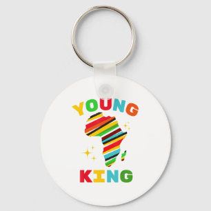 Young King Colorful African American Black History Key Ring