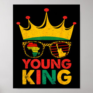 Young King Crown African American Kids Boys 1865 J Poster