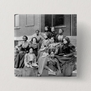 Young Ladies at Fisk, 1890s 15 Cm Square Badge