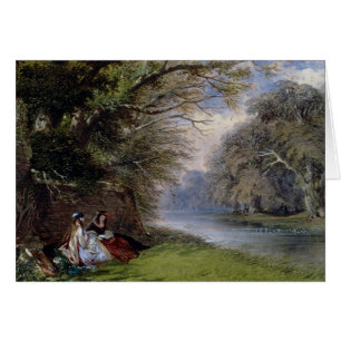 Young ladies by a river
