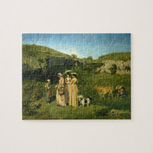Young Ladies of the Village by Gustave Courbet Jigsaw Puzzle