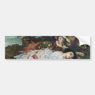 Young Ladies on the Banks of the Seine (Summer) Bumper Sticker