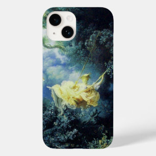 YOUNG LADY AND SWING IN NATURE Green Blue Yellow Case-Mate iPhone 14 Case