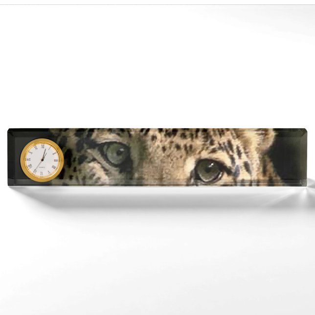 Young Leopard Cub Nameplate (Front)