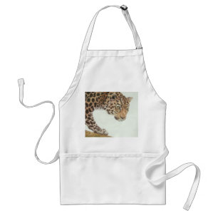 Young Leopard Painting Standard Apron