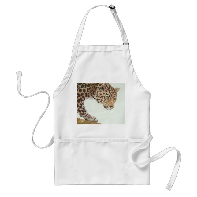 Young Leopard Painting Standard Apron (Front)