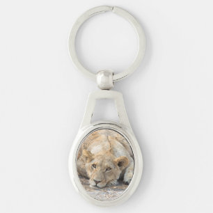 Young lion key ring