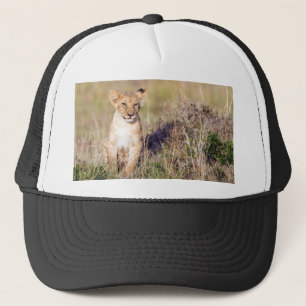 Young lion trucker hat
