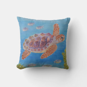 Young Loggerhead Sea Turtle Cushion