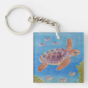 Young Loggerhead Sea Turtle Key Ring