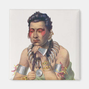 Young Ma-Has-Ka, Chief of the Iowas Magnet