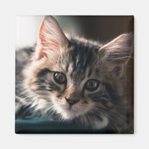 Young Male Tabby Cat 2 Magnet