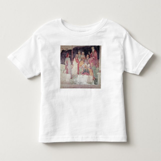 Young Man Greeted by Seven Liberal Arts Toddler T-Shirt (Front)