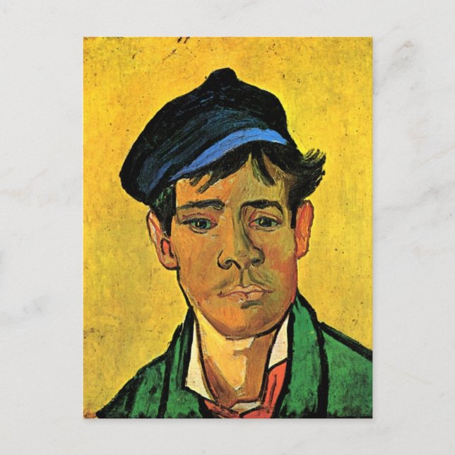 Young Man with a Cap Van Gogh Fine Art Postcard (Front)