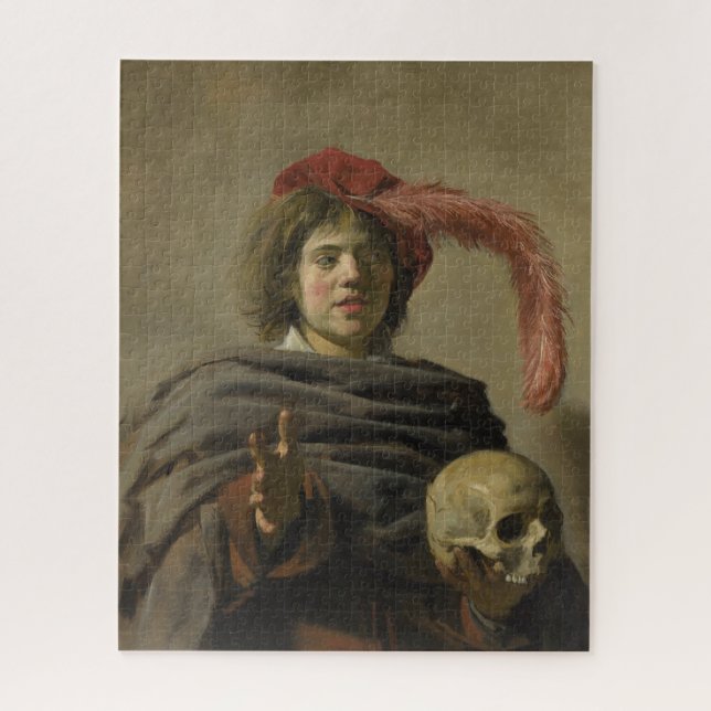 Young Man with a Skull Classic Art Jigsaw Puzzle (Vertical)