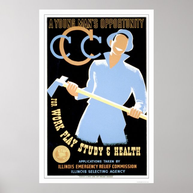 Young Mans Opportunity 1941 WPA Poster (Front)