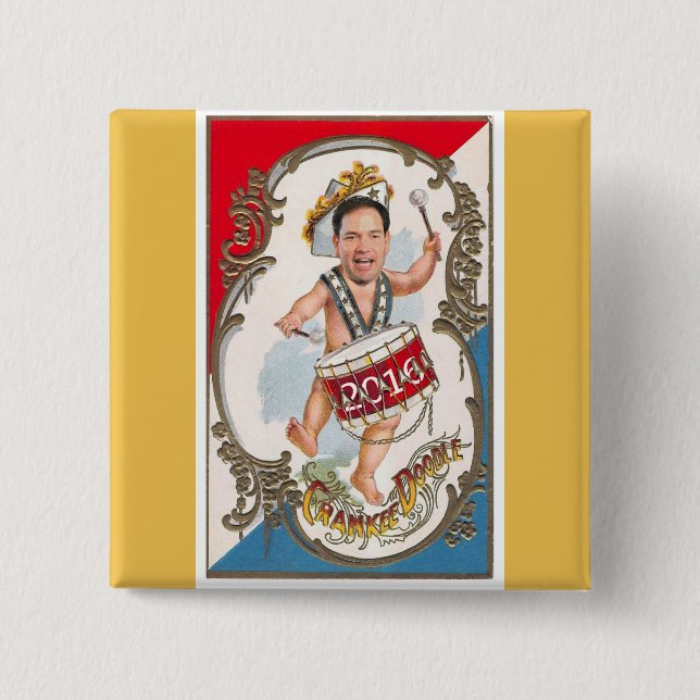 Young Marco Rubio 2016 15 Cm Square Badge (Front)