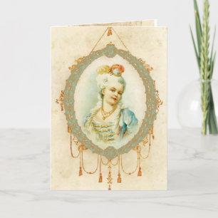 Young Marie Antoinette Portrait Card
